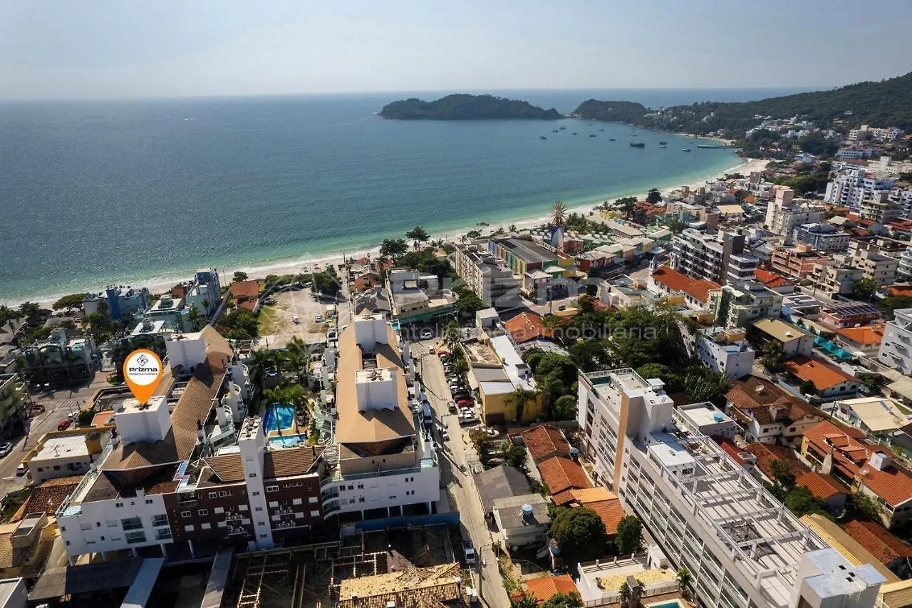 Boulevard 123 D - Apartamento com 3 dormitórios em elegante condomínio com piscina aquecida na praia do centro de Bombinhas